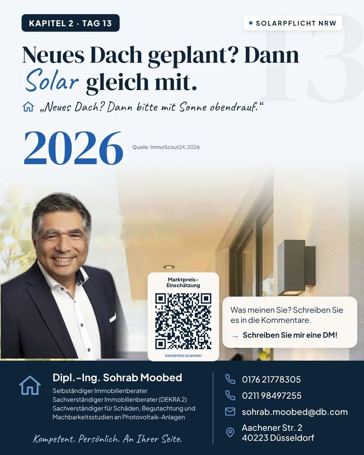 Neues Dach? Dann bitte mit Sonne obendrauf. ☀️